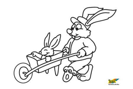 Coloriage Brouette – 10doigts.fr